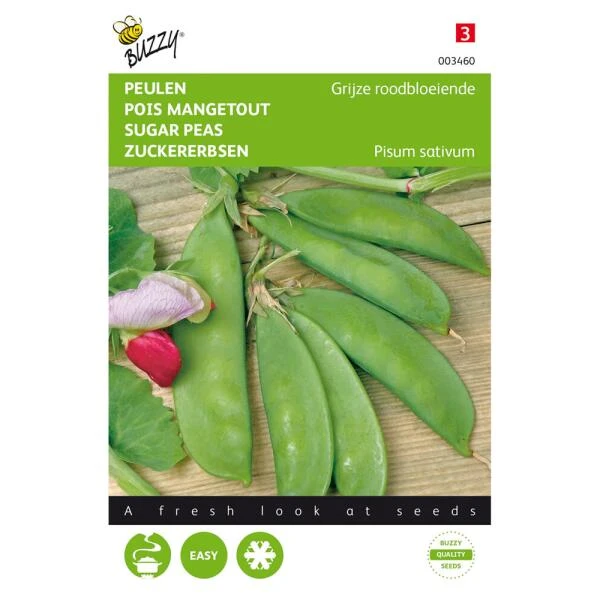 Peulen (grijze Roodbloeiers 30 G) Pisum Sativum 3 Peulen (grijze Roodbloeiers 30 G) Pisum Sativum