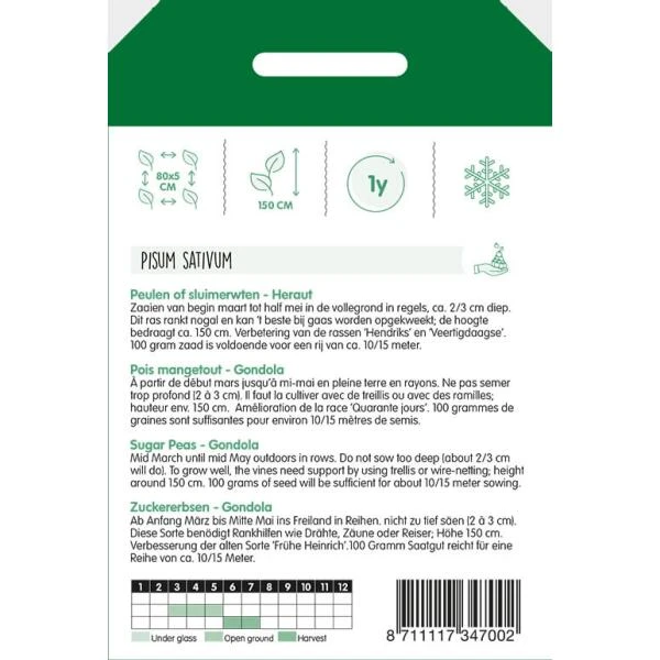 Peulen Of Sluimererwten Heraut 100 G 4 Peulen Of Sluimererwten Heraut 100 G - Afbeelding 2