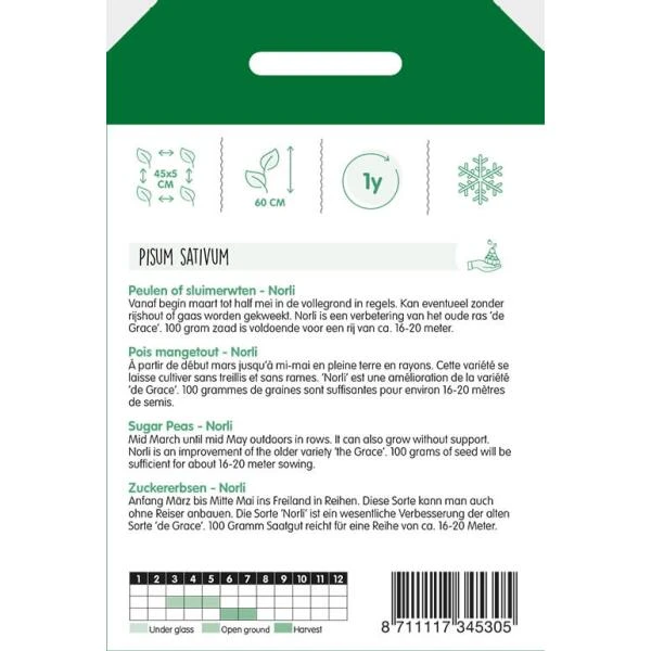 Peulen Of Sluimererwten Norli 100 G 4 Peulen Of Sluimererwten Norli 100 G - Afbeelding 2