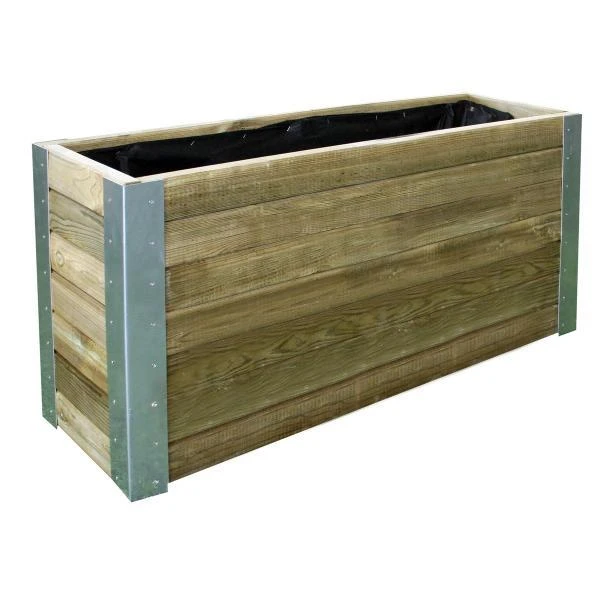 Plantenbak BAMBOU - Grenenhout - 106 Liter 7 Plantenbak BAMBOU - Grenenhout - 106 Liter - Afbeelding 5