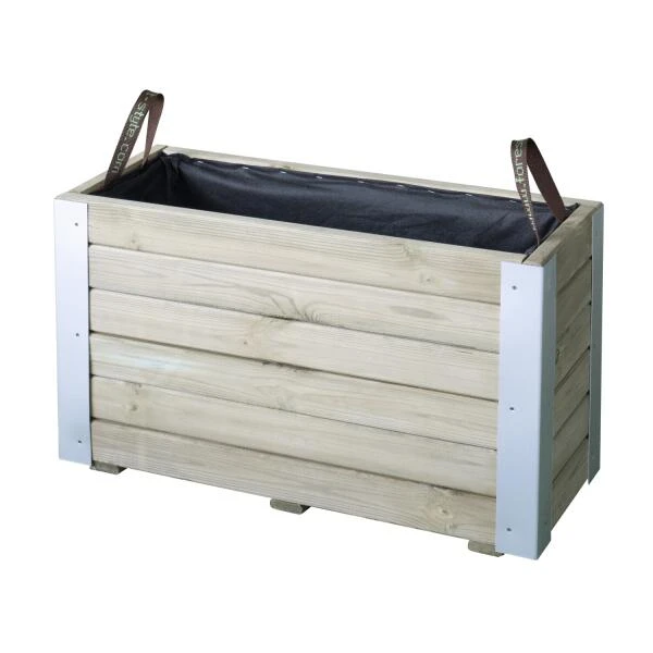 Plantenbak BAMBOU - Grenenhout - 72 Liter 4 Plantenbak BAMBOU - Grenenhout - 72 Liter - Afbeelding 2