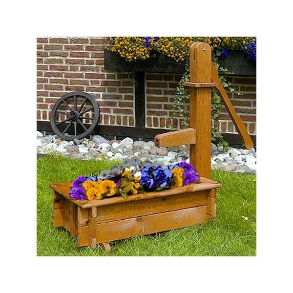 Plantenbak Met Waterpomp In Hout 3 Plantenbak Met Waterpomp In Hout