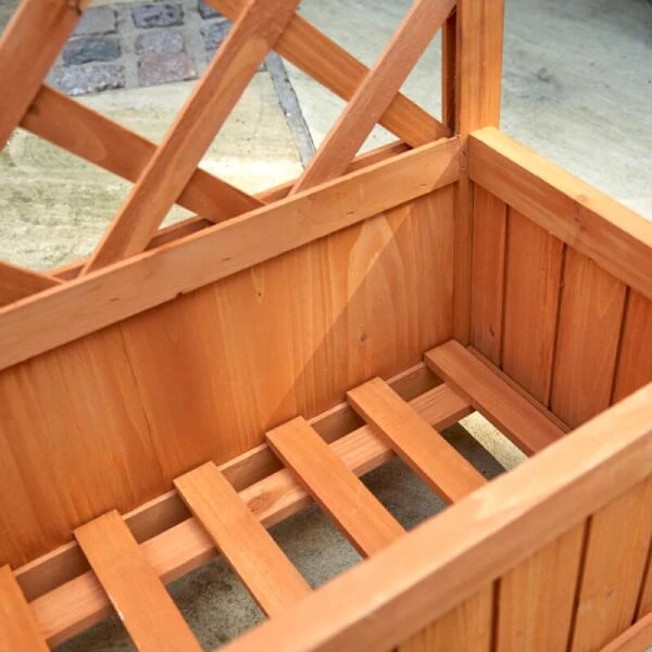 Plantenbak Met Klimplantenrek - 60 × 26 × 100cm 5 Plantenbak Met Klimplantenrek - 60 × 26 × 100cm - Afbeelding 3