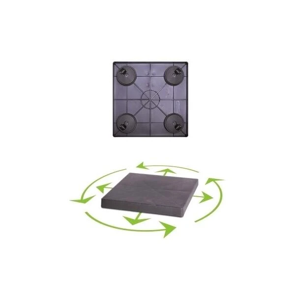 Plantentrolley Terracottakleur Vierkant 29 Cm 4 Plantentrolley Terracottakleur Vierkant 29 Cm - Afbeelding 2