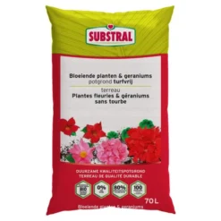 Substral Potgrond Bloeiende Planten & Geraniums Turfvrij - 70 L