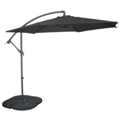 Zweefparasol Santiago Ø 300 Cm - Antraciet