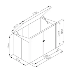 Sinolily Polly B Containerberging - 173 × 101 × 131 Cm - Antraciet 9 Sinolily Polly B Containerberging - 173 × 101 × 131 Cm - Antraciet -Aanbiedingen Intieme Eden Winkel sinolily afvalbakberging antraciet 1675938347 1 600