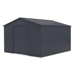 Sinolily Archer G Tuinhuis Met Dubbele Schuifdeur - 13 M² - Antraciet