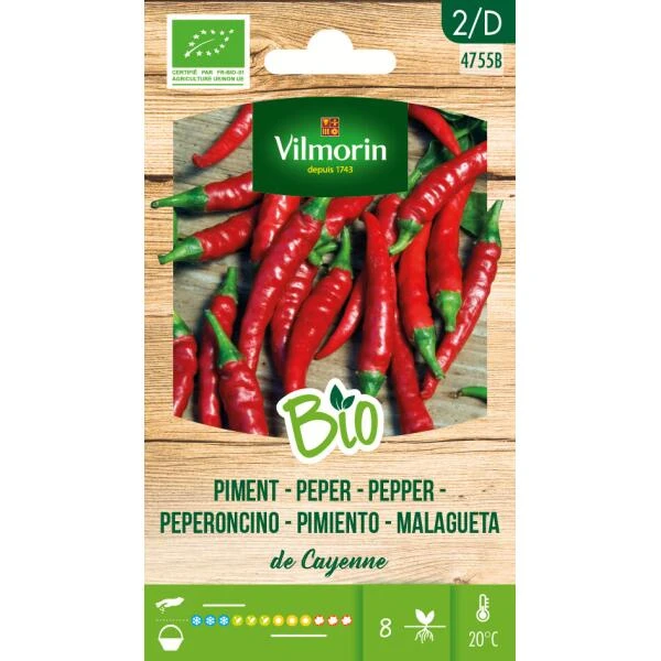 Spaanse Peper Cayenne BIO 3 Spaanse Peper Cayenne BIO