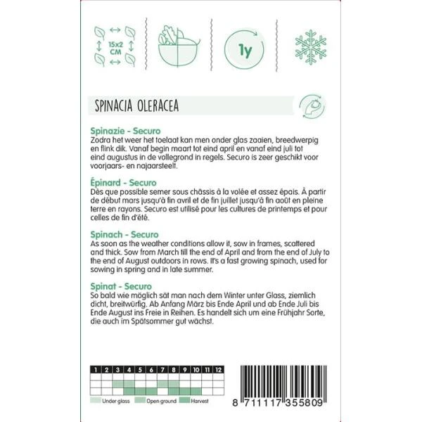 Spinazie Securo 100 G 4 Spinazie Securo 100 G - Afbeelding 2