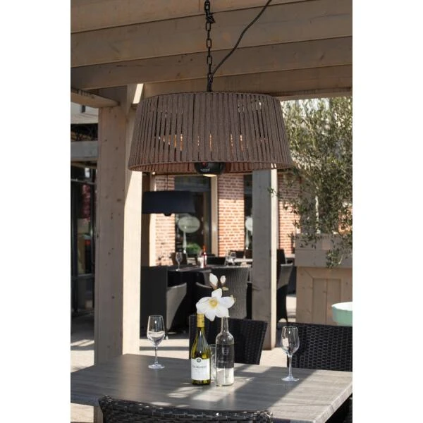 Terrasverwarmer Artix Corda Hangend - Bruin - 1800 W 8 Terrasverwarmer Artix Corda Hangend - Bruin - 1800 W - Afbeelding 6