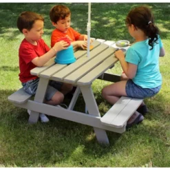 Picknicktafel KIDS Taupe - Gedroogd Hout -Aanbiedingen Intieme Eden Winkel tuintafel kids gedroogd hout 1669189756 2 600