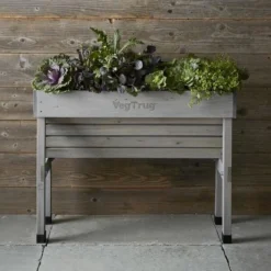 Vegtrug Verhoogde Kweektafel Grijs - 100 × 80 × 80 Cm -Aanbiedingen Intieme Eden Winkel vegtrug grijs 1 m 1517220431 1 600