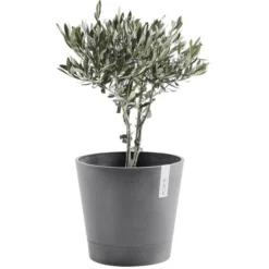 ECOPOTS Venice Met Onderschaal - Grijs Ø 30 Cm -Aanbiedingen Intieme Eden Winkel venice ecopot grijs 1535549075 1 600