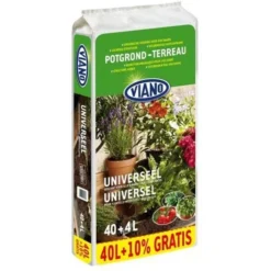 Viano Universele Potgrond 40 + 4 Liter Gratis