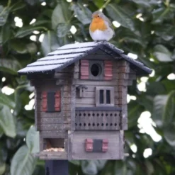 Nestkastje + Voederhuis - Multiholk Mountain Cottage -Aanbiedingen Intieme Eden Winkel vogelhuis voederhuis berghut 1516877645 1 600