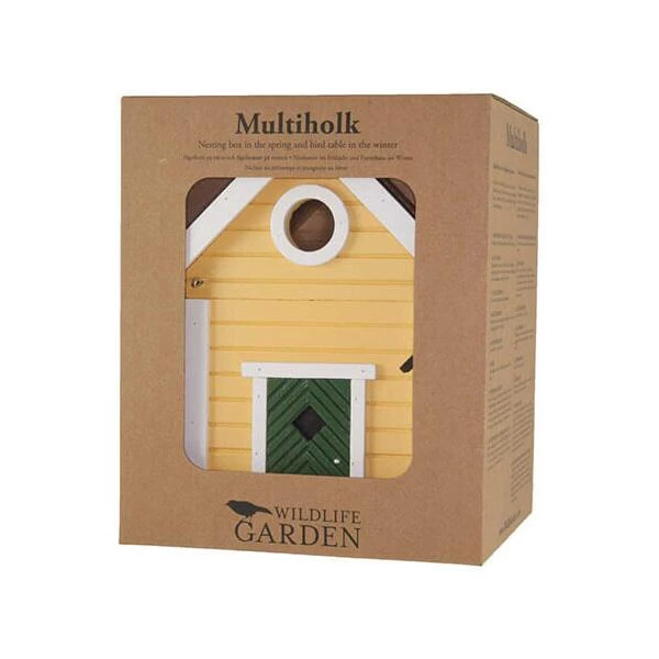 Nestkast + Voederhuis - Multiholk Yellow Cottage 8 Nestkast + Voederhuis - Multiholk Yellow Cottage - Afbeelding 6