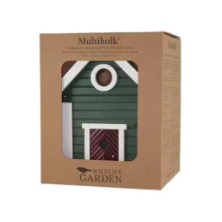 Nestkast + Voederhuis - Multiholk Green Cottage -Aanbiedingen Intieme Eden Winkel vogelhuis voederhuis groen 1672144539 3 600