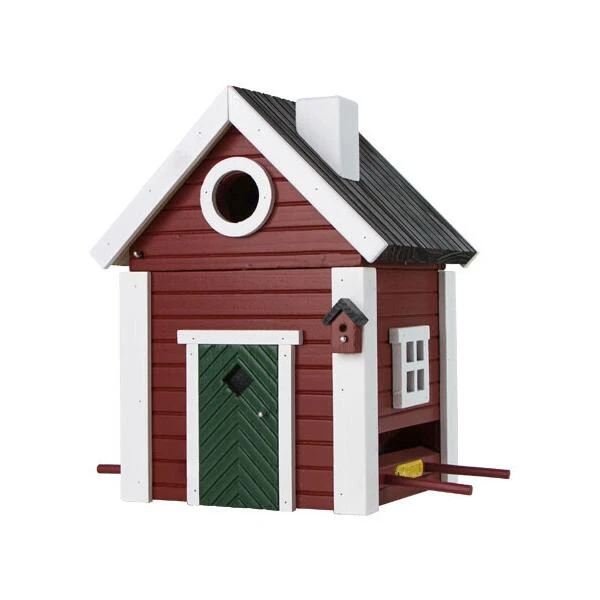 Nestkast + Voederhuis - Multiholk Red Cottage 4 Nestkast + Voederhuis - Multiholk Red Cottage - Afbeelding 2
