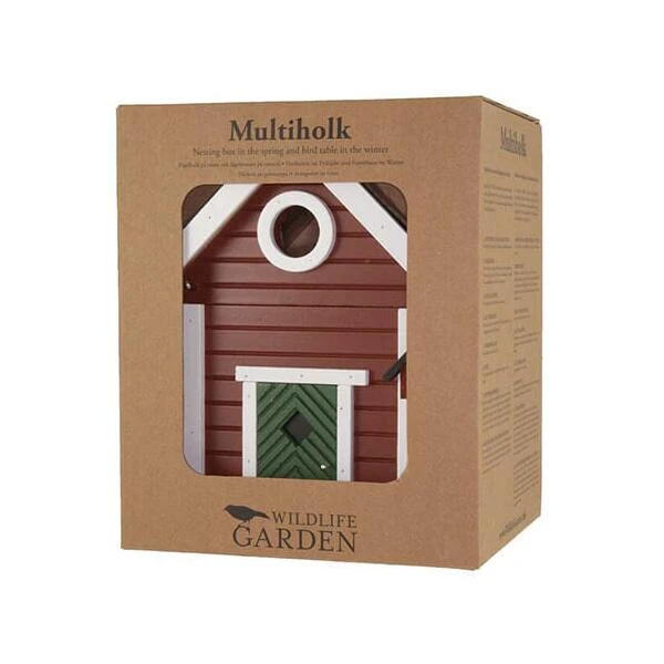 Nestkast + Voederhuis - Multiholk Red Cottage 7 Nestkast + Voederhuis - Multiholk Red Cottage - Afbeelding 5