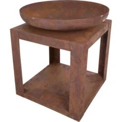 Vuurschaal Selki Met Houtopslag - 80 Cm -Aanbiedingen Intieme Eden Winkel vuurschaal selki met houtopslag 1619084444 5 600